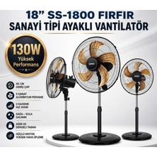 İmper Imper Fırfır 130 W 18 Inç Ayaklı Vantilatör 5 Kanatlı