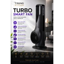 teknokutum Turbo Smart Fan - Uzaktan Kumanfalı Soğutucu Dokunmatik LCD Ekran Fan