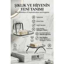 Hsc Bilişim Yapışkanlı Ayaklı Sabunluk Seti – Su Giderli, Katı Sabun Kutusu 723055