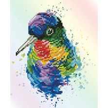 Liva Craft Elmas Mozaik Tablo Renkli Kuş – 22 x 27 cm
