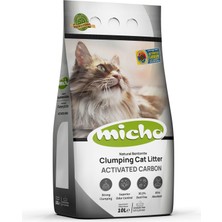 Micho Aktif Karbonlu Topaklanan Kedi Kumu 2 Adet x 10 Lt 