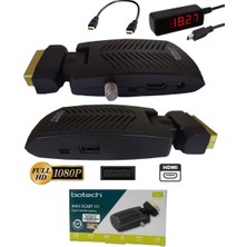 Technozi Botech Mini Scart HDMI Full Hd USB Uydu Tüplü Tv ve LED Tv Uyumlu 111019