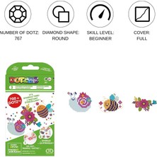 Liva Craft Elmas Mozaik, Boncuk Işlemeli 3'lü Stiker Seti