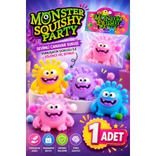 Eneci Sevimli Canavar Monster Squıshy Party Oyuncağı Sukuşi Oyuncak 1 Adet