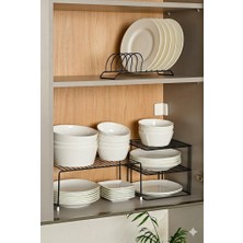 Edora Home 3'lü Set Siyah Dolap Içi Düzenleme Mutfak Seti