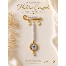 Enyess Accessory Kişiye Özel Tek Fotoğraflı Hatıra Çengeli - Özel Tasarım Anı Çengeli