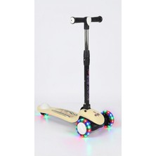 Empressco Yükseklik Ayarlı Katlanabilir Ledli Üç Teker Çocuk Scooter