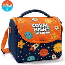 Coral Hıgh Lacivert Uzay Desenli Thermo Beslenme Çantası 37160