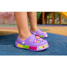 RS Riva Shoes Kids Rainbow Unicorn Çocuk Cross Terlik
