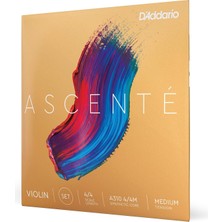 D'Addario Daddario A310 4/4m Keman Tel Seti, Ascente, Scale 4/4, Medium Tension