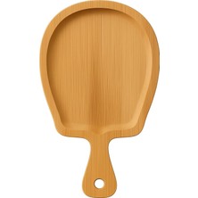 MTA High Tech Hıgh- Bambu Sunum Tabağı – Saplı Ergonomik , Doğal , Çevre Dostu, Kahvaltı, Peynir, Meze Tatlı Sunum