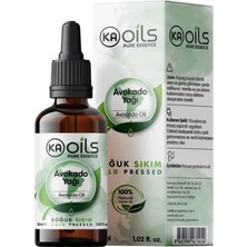 Kaoils Pure Essence Avokado Yağı 30 ml | Soğuk Sıkım - 100% & Avocado Oil | Cilt & Saç Için Yoğun Nemlendirici Yağ – E V
