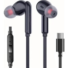 Teknosepetim Tak Çalıştır Type-C Kulakiçi Kablolu Kulaklık Mikrofonlu Iphone 15 S24 Ultra Uygun Kulaklık ()