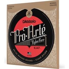 D'Addario EJ47 Klasik Gitar Tel Seti, -Arte, 80/20 Bronze Woun