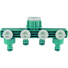 Raco Expert 55257 Dörtlü (4'lü) Vanalı Su Musluk Dağıtıcı Adaptörü
