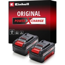 Einhell Pxc Twin Pack 2X18 V 4,0 Ah X-Change Akü (-, 18 V, 2 x 4.0 Ah, Tüm X-Change Cihazları ile Uyumlu, Ak