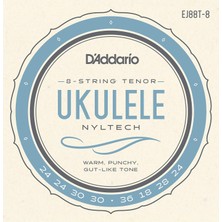 D'Addario EJ88T-8 8 Telli Tenor Ukulele Için Naylon Tel