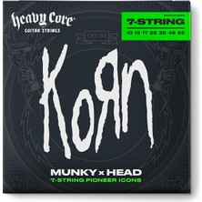 Jim Dunlop KRHCN1065-7 Korn Heavy Core Takım Elektro Gitar Teli (10/65-7/s)