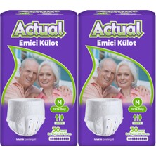 Actual Emici Külot Yetişkin Bezi M - Medium - Orta (Islaklık Göstergeli) 60 Adet