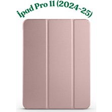 Fuchsia iPad Pro 11" M5 - 2025 ile Uyumlu Smart Cover Kalemlik Bölmeli Standlı Tablet Kılıfı