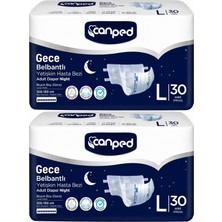Canped Yetişkin Bezi Bel Bantlı Gece Night L - Büyük - Large 60 Adet