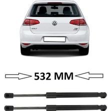 CME PARTS Vw Volkswagen Golf 7 ve 7.5 2013-2020 Uyumlu Sağ + Sol Takım Bagaj Amortisörü 2 Adet 532MM 5G6827550