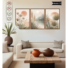 Akıllı Kağıt Statik Tutunma Özellikli Tablo - Poster Çiçek (Model- 73)