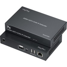 VegGieg 1080P Full Hd 60Hz HDMI Kvm Ip Extender 200 Metre CAT5E/6 HDMI Menzil Genişletici Uzatıcı