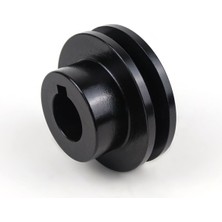 Empressco 75-9,50 Çift Kanallı Kasnak 75 mm V-Kayış Kasnağı Siyah Kaplama