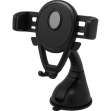 MTA High Tech Hıgh- Araç Telefon Tutucu – 360° Döner Vakumlu Stand, Otomatik Kilit Sistemi, iPhone Xiaomi Uyumlu,
