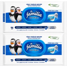 Familia Yüzey Temizlik Havlusu 96 Yaprak Maxi Hijyen Kabartma Doku Plastik Kapaklı 2 Li Set 192 Yprk