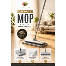 Lucky Love Pratik Otomatik Paspas, Temizlik Seti, Kolay Mop, Silme Bezli Paspas , Click Mop, One Touch Mop