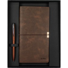 Scrikss SD700-C2 Defter C7 Kahverengi & F108 Tükenmez Bronz Set