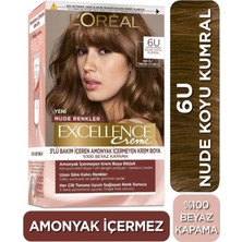 L'Oréal Paris L'oreal Excellence Nude Renkler Saç Boyası - 6u Nude Koyu Kumral