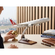 Frefly Store Metal Koleksiyonluk Maket Model Uçak Standlı 32 cm Özel Kutulu Dekoratif Uçak