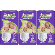 Actual Emici Külot Yetişkin Bezi Xl - Extra Large - Ekstra Büyük (Islaklık Göstergeli) 90 Adet