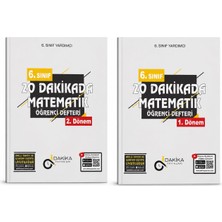 Dakika Yayınları 6. Sınıf 20 Dakikada Matematik Öğrenci Defteri 2 Kitap Seti | 1. Dönem + 2. Dönem | Yeni Müfredata Uygun | Video Çözümlü | Matematik Yardımcı Kaynak Kitabı