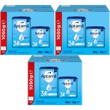 Nutrıcıa Aptamil Pronutra 1050GR (800+250GR) Devam Sütü No:3 (9-12 Ay) Avantaj Pk (3 Lü Set)