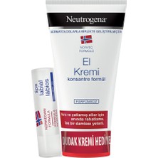 Neutrogena Norveç Formülü El Dudak Bakım Seti — Konsantre Kokusu Olmayan El Kremi 75 ml + Dudak Balmı Stick 4,8