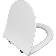 VitrA 120-003R009 Yavaş Kapanır Slim Klozet Kapağı, Duroplast,