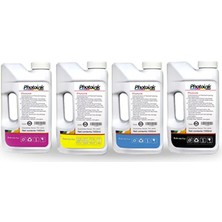 Photoink 1000 ml Uyumlu , Yazıcılar Için Uyumlu 4 Renk 1000 ml Mürekkep Seti ( Akıllı Mürekkep)
