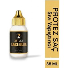 Zetlex Protez Saç Sıvı Yapıştırıcı Görünmez Geliştirilmiş Formül 1,3 Fl Oz (38ml)(bantsız kullanılır)
