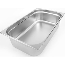 Empressco Paslanmaz Çelik Gastronom Küvet Gn 1/1, 150 Mm, 53X32,5 Cm, 15 cm Derinlik