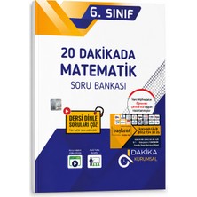 20 Dakikada 6. Sınıf Matematik Soru Bankası | Video Çözümlü Yeni Müfredat Uyumlu Matematik Kaynak Kitabı