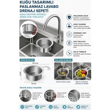 Empressco Şık Kuğu Tasarımlı Paslanmaz Lavabo Drenaj Sepeti
