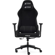 Titanseat Crow Black Kumaş Oyuncu Koltuğu