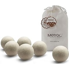 Hace Bazaar Metsgo (6 Adet) Yün Kurutma Topu - Doğal Yumuşatıcı- Kırışık Giderici - Kurutma Makinesi I�