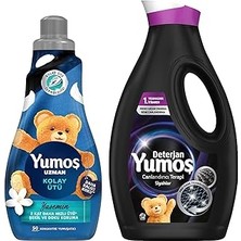 Vintessy Yumoş Kolay Ütü Yumuşatıcı 1200 ml + Yumoş Sıvı Canlandırıcı Terapi Siyahlar 1690 ml