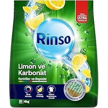 Vintessy Rinso Toz Çamaşır Deterjanı Limon ve Karbonat Renkliler ve Beyazlar Için 4 kg