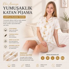 Alaçatı Gömlek Şort Kadın Pijama Takımı